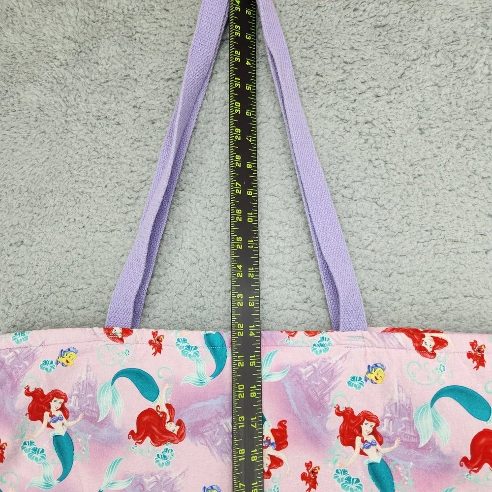 Little Mermaid Ariel Themed Tote Bag Shoulder Bag Custom Handmade